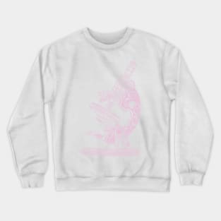 Scientific Microscope Line Drawing (Rose Petal) Crewneck Sweatshirt